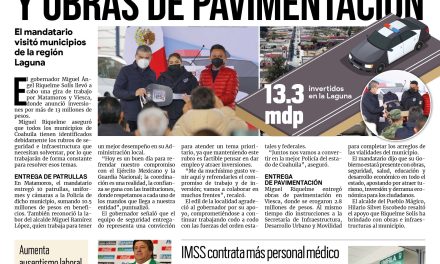 Portada [29 de enero de 2022] Entregan patrullas y obras de pavimentación; Ratifican a comisionado de Seguridad y más…
