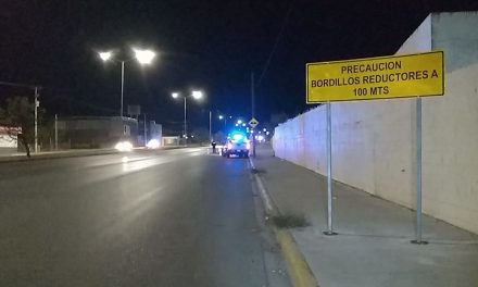 Quedan señalizados los nuevos bordos en Arizpe de la Maza en Saltillo