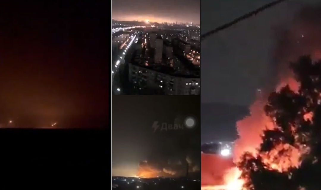 (Video) Primeras imágenes de los ataques de Rusia a Ucrania