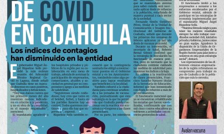 Portada [15 de febrero de 2022] Descienden casos de covid en Coahuila; Trabajaremos por nuestra comunidad: Chema Fraustro  y más…
