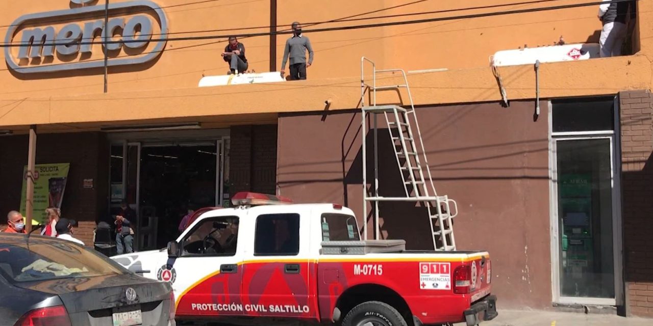 Alerta a PC fuga de gas en el centro de Saltillo