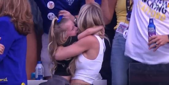 Super Bowl: Esposa e hija de Matt Stafford muestran tierna reacción por touchdown de Rams