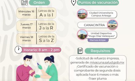¡Que no se te pase! Hoy dio inició la jornada para dosis de refuerzo a personas de 30 a 39 años