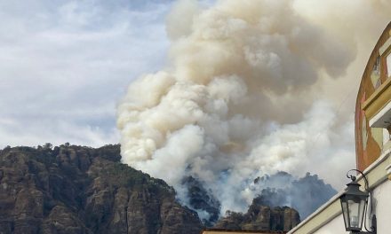 Hombre drogado habría comenzado incendio en cerro de Tepoztlán: alcalde