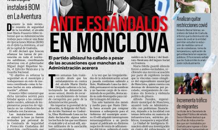 Portada [12 de marzo de 2022] PAN sigue indiferente ante escándalos en Monclova; MARS se reúne con embajador de Francia  y más…
