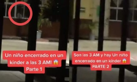 Niño ‘fantasma’ aparece en un kinder en la madrugada (Video)