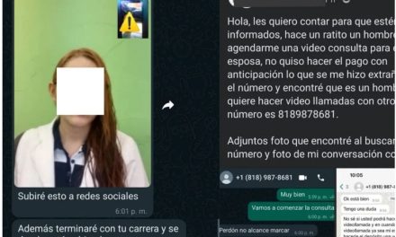 Denuncia nutrióloga a hombre que se ‘manoseó’ durante consulta virtual
