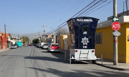 Luego de la balacera, colocan caseta de policía en la colonia Topochico de Saltillo