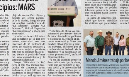 Portada [6 de marzo de 2022] Rescatan a más de 200 migrantes; MARS impulsa obras para los municipios y más…