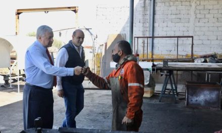 Chema Fraustro visita el motor del embellecimiento de Saltillo