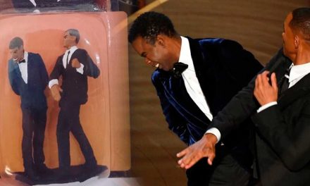 Lanzan figura de acción del golpe de Will Smith a Chris Rock