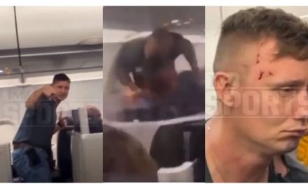 Hombre molesta a Miky Tyson en un avión y recibe la peor golpiza de su vida (video)