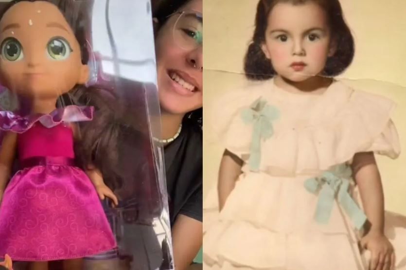 ¡El mejor regalo! Nieta le da a su abuelita su primera muñeca