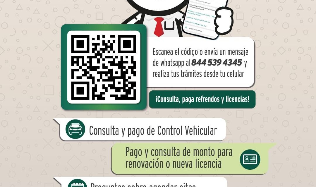 Desde Whatsapp realiza tus trámites de control vehicular en Coahuila