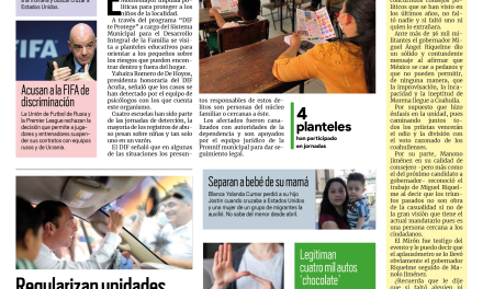 Portada Región Fronteriza [26 de junio de 2022] DIF Acuña combate abuso infantil en escuelas; Regularizan unidades y más…