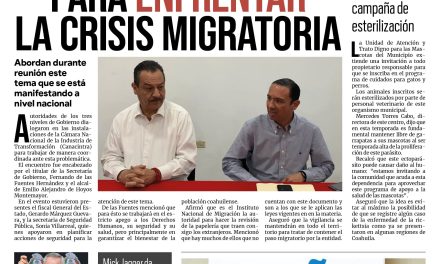 Portada Región Fronteriza [14 de junio de 2022] Suman esfuerzos para enfrentar la crisis migratoria en Acuña; Premian a ganadores de concurso de dibujo, fotografía y video; y más…