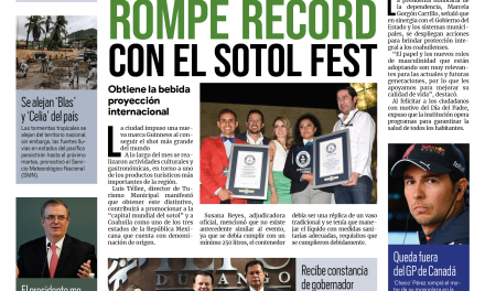 Portada Región Laguna [20 de junio de 2022] Torreón rompe récord con el Sotol Fest; Clausuran quinta, menores consumían alcohol y más…