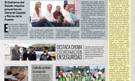 Portada RCG MEDIA [17 de junio de 2022]  Obras públicas mejoran la calidad de vida de las familias: MARS; Inician puente peatonal en Saltillo y más…