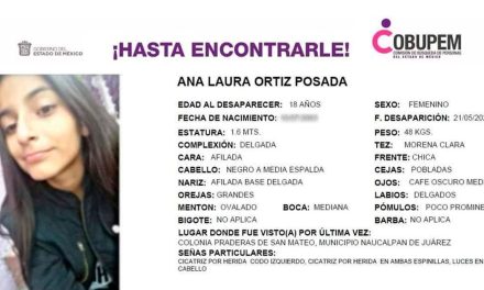 Ana Laura despareció en Edomex; fue localizada sin vida en Guadalajara