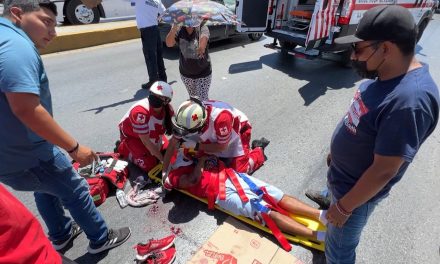Hombre termina gravemente herido al ser atropellado en Saltillo