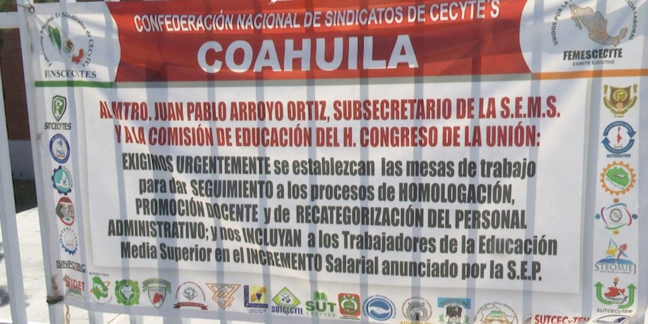 En vías de solución el conflicto laboral del CECyTEC