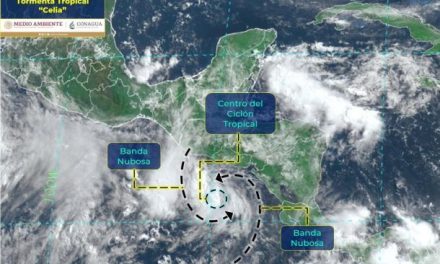 Se forma tormenta tropical ‘Celia’ en el Océano Pacífico