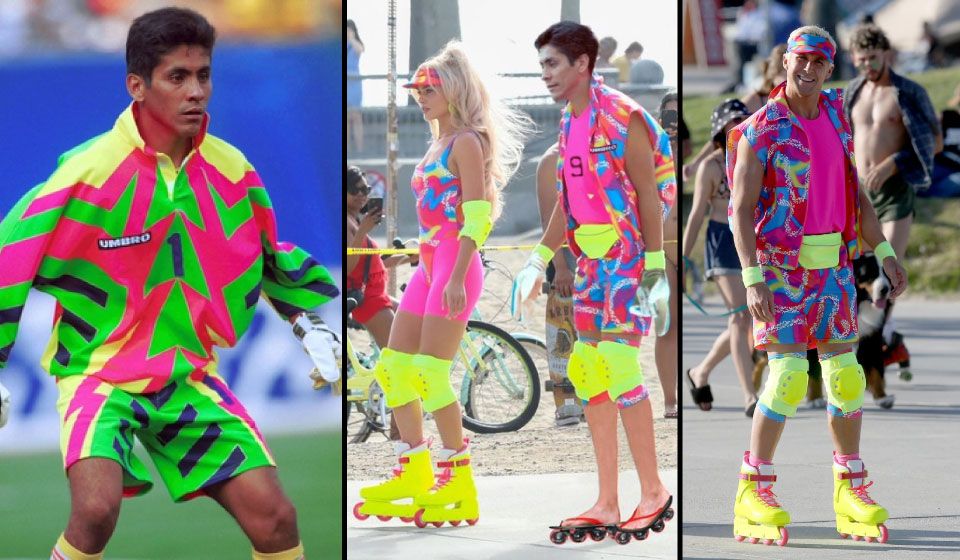 ¿Es tributo a Jorge Campos? Internautas se ríen con fotos filtradas de película ‘Barbie’