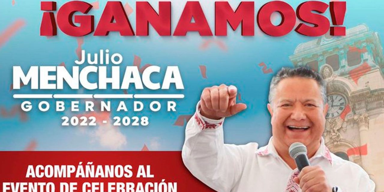 Julio Menchaca de Morena se declara ganador en Hidalgo