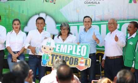 Manolo Jiménez arranca programa de empleo temporal en Matamoros, Coahuila