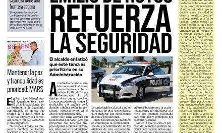 Portada Región Fronteriza [8 de julio de 2022] Emilio de Hoyos refuerza la seguridad en Acuña; «Contigo y con Todo» visita el parque El Fifí  y más…