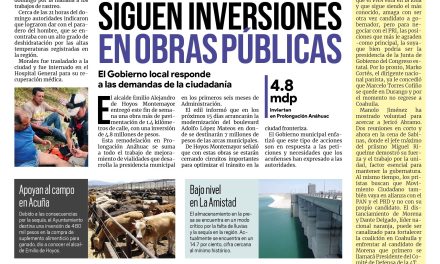 Portada Región Fronteriza [19 de julio de 2022]Siguen inversiones en obras públicas en Acuña; Rescatan a persona perdida en sierra y más…