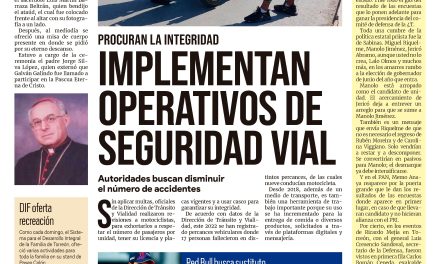 Portada Región Lagunera [18 de julio de 2022] Implementan operativos de seguridad vial; Descanse en paz; ¡gracias don Lupito! y más…