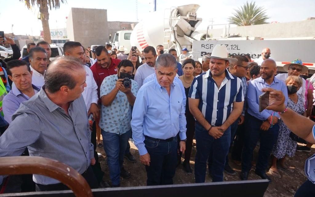 Entrega Riquelme obras prioritarias en Francisco I. Madero