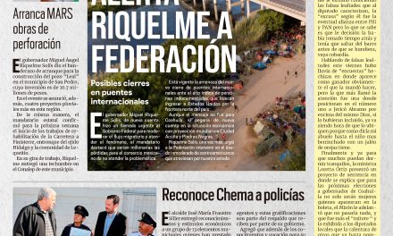 Portada RCG MEDIA [2 de julio de 2022] Alerta Riquelme a Federación; Reconoce Chema a policías y más….