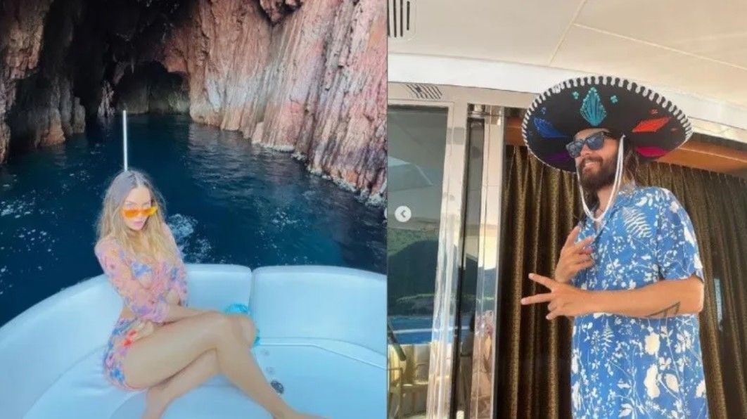 ¡Triunfando, como siempre!  Belinda presume vacaciones al lado de Jared Leto