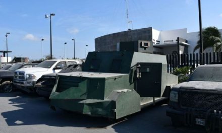 La Fiscalía de Tamaulipas destruye ‘monstruos’ blindados