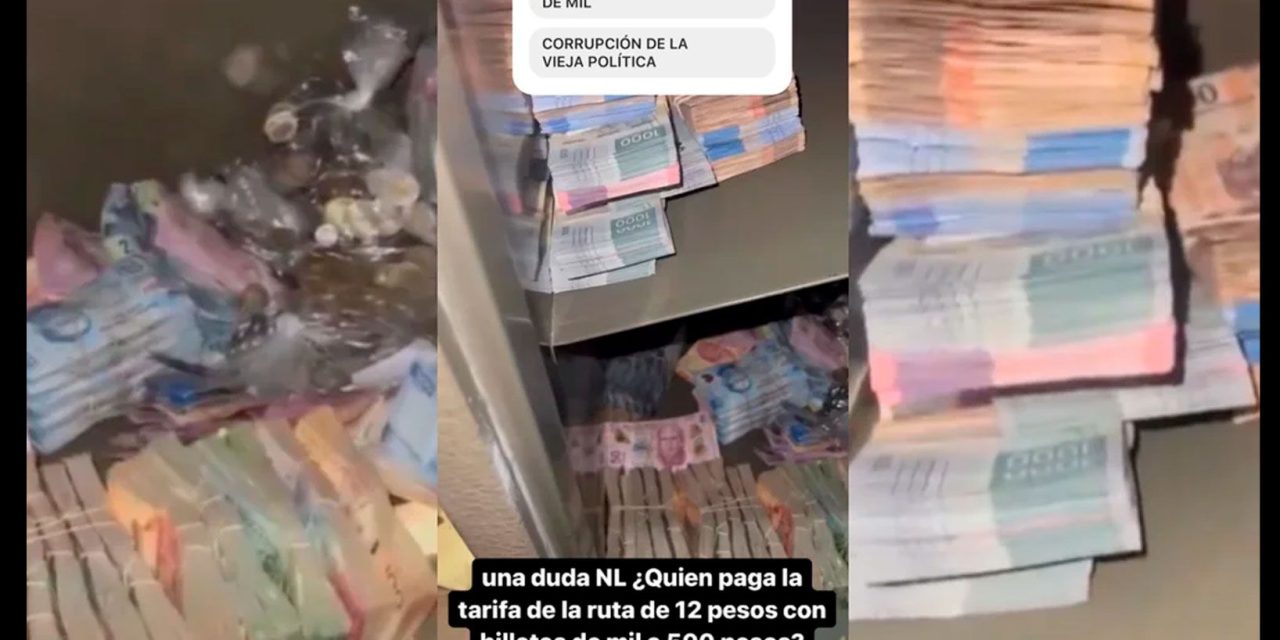 Samuel García exhibe bóveda millonaria de transportistas (video)