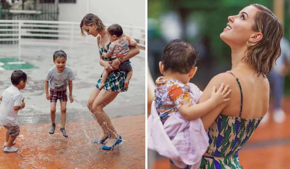 Celebran Mariana Rodríguez y Samuel García la lluvia en Monterrey: ‘son señales del más allá’ (video)