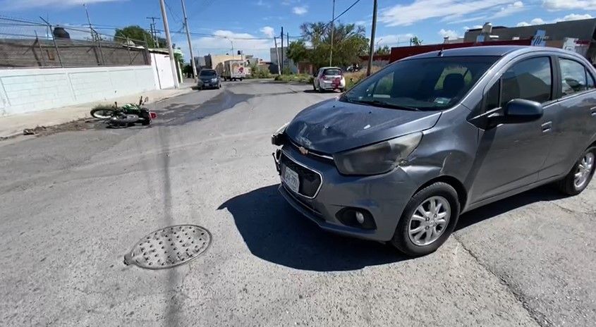Motociclista heridos en accidente de Saltillo