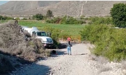 Aseguran pipa en toma clandestina en Ramos Arizpe