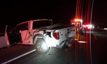 Deja dos lesionados choque contra vaca en carretera a Monclova
