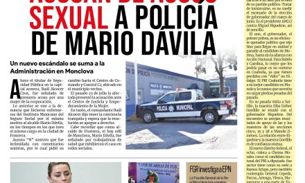 Portada Región Centro [03 de agosto de 2022] Acusan de acoso sexual a policía de Mario Dávila y más…