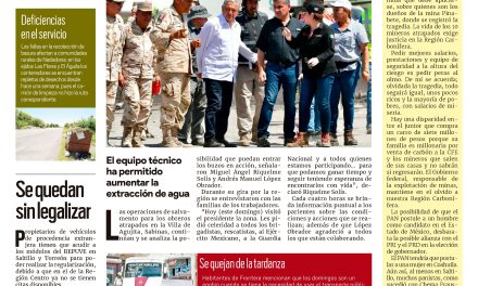 Portada Región Centro [08 de agosto de 2022] Supervisan Riquelme y AMLO rescate de mineros; Se quedan sin legalizar y más…