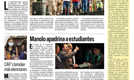 Portada Región Centro [12 de agosto de 2022] En Coahuila, rescate de mineros se hace con medidas de seguridad; y más….