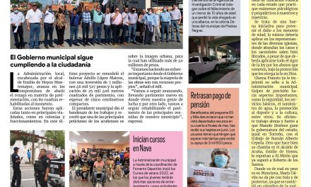 Portada Región Fronteriza [02 de agosto de 2022] Inician obra por 7.4 mdp en Acuña; Cero tolerancia a abusos policiacos; y más…