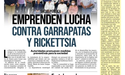 Portada Región Fronteriza [07 de agosto de 2022] Emprenden lucha contra la garrapata y rickettsia en Acuña y más…