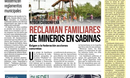 Portada Región Lagunera [14 de agosto de 2022] Modernizan reglamentos municipales en Torreón; y más…