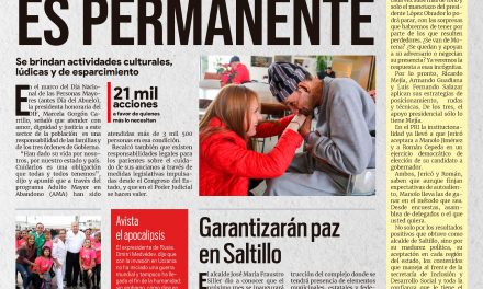 Portada RCG MEDIA [29 de agosto de 2022] No se detienen los apoyos al campo en Coahuila: MARS; Chema Fraustro apoya a ejidos en Saltillo; y más…