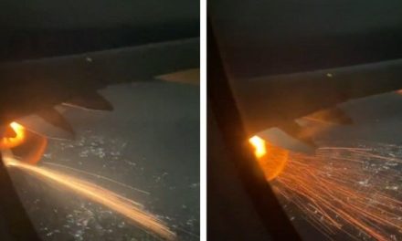 Motor de un avión de Viva Aerobus se incendia mientras viajaba a Los Ángeles (video)