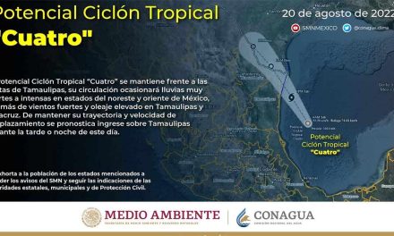 Ciclón tropical 4 tocará tierra hoy en Tamaulipas; lluvias fuertes para Coahuila